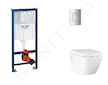 Grohe Rapid SL - Set předstěnové instalace, klozetu, sedátka SoftClose a tlačítka Skate Cosmopolitan, matný chrom SANI11BB2120