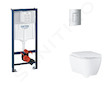 Grohe Rapid SL - Set předstěnové instalace, klozetu, sedátka SoftClose a tlačítka Skate Cosmopolitan, matný chrom SANI11BB2123