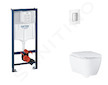 Grohe Rapid SL - Set předstěnové instalace, klozetu, sedátka SoftClose a tlačítka Skate Cosmopolitan, Moon White SANI11BB3131