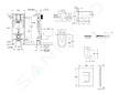 Grohe Rapid SL - Set předstěnové instalace, klozetu, sedátka SoftClose a tlačítka Skate Cosmopolitan, Moon White SANI11BB3131