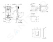 Grohe Rapid SL - Set předstěnové instalace, klozetu, sedátka SoftClose a tlačítka Skate Cosmopolitan, Triple Vortex, alpská bílá