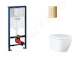 Grohe Rapid SL - Set předstěnové instalace, klozetu, sedátka SoftClose a tlačítka Skate Cosmopolitan, Triple Vortex, Cool Sunris
