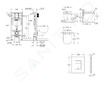 Grohe Rapid SL - Set předstěnové instalace, klozetu, sedátka SoftClose a tlačítka Skate Cosmopolitan, Triple Vortex, Moon White 