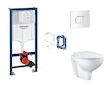 Grohe Rapid SL - Set předstěnové instalace, klozetu, sedátka SoftClose, tlačítka Arena Cosmopolitan a sady pro vhazování tablet,