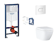 Grohe Rapid SL - Set předstěnové instalace, klozetu, sedátka SoftClose, tlačítka Arena Cosmopolitan a sady pro vhazování tablet,