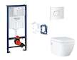 Grohe Rapid SL - Set předstěnové instalace, klozetu, sedátka SoftClose, tlačítka Arena Cosmopolitan a sady pro vhazování tablet,