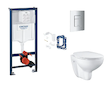 Grohe Rapid SL - Set předstěnové instalace, klozetu, sedátka SoftClose, tlačítka Skate Cosmopolitan a sady pro vhazování tablet,