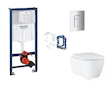 Grohe Rapid SL - Set předstěnové instalace, klozetu, sedátka SoftClose, tlačítka Skate Cosmopolitan a sady pro vhazování tablet,