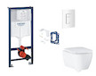 Grohe Rapid SL - Set předstěnové instalace, klozetu, sedátka SoftClose, tlačítka Skate Cosmopolitan a sady pro vhazování tablet,
