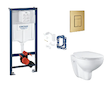 Grohe Rapid SL - Set předstěnové instalace, klozetu, sedátka SoftClose, tlačítka Skate Cosmopolitan a sady pro vhazování tablet,