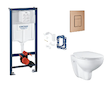 Grohe Rapid SL - Set předstěnové instalace, klozetu, sedátka SoftClose, tlačítka Skate Cosmopolitan a sady pro vhazování tablet,