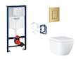 Grohe Rapid SL - Set předstěnové instalace, klozetu, sedátka SoftClose, tlačítka Skate Cosmopolitan a sady pro vhazování tablet,