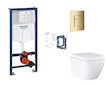 Grohe Rapid SL - Set předstěnové instalace, klozetu, sedátka SoftClose, tlačítka Skate Cosmopolitan a sady pro vhazování tablet,