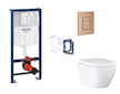 Grohe Rapid SL - Set předstěnové instalace, klozetu, sedátka SoftClose, tlačítka Skate Cosmopolitan a sady pro vhazování tablet,