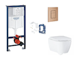 Grohe Rapid SL - Set předstěnové instalace, klozetu, sedátka SoftClose, tlačítka Skate Cosmopolitan a sady pro vhazování tablet,