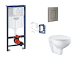 Grohe Rapid SL - Set předstěnové instalace, klozetu, sedátka SoftClose, tlačítka Skate Cosmopolitan a sady pro vhazování tablet,