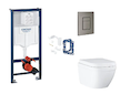 Grohe Rapid SL - Set předstěnové instalace, klozetu, sedátka SoftClose, tlačítka Skate Cosmopolitan a sady pro vhazování tablet,