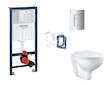 Grohe Rapid SL - Set předstěnové instalace, klozetu, sedátka SoftClose, tlačítka Skate Cosmopolitan a sady pro vhazování tablet,