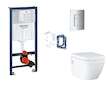 Grohe Rapid SL - Set předstěnové instalace, klozetu, sedátka SoftClose, tlačítka Skate Cosmopolitan a sady pro vhazování tablet,