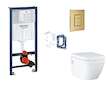 Grohe Rapid SL - Set předstěnové instalace, klozetu, sedátka SoftClose, tlačítka Skate Cosmopolitan a sady pro vhazování tablet,