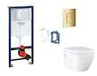 Grohe Rapid SL - Set předstěnové instalace, klozetu, sedátka SoftClose, tlačítka Skate Cosmopolitan a sady pro vhazování tablet,