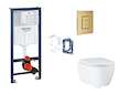 Grohe Rapid SL - Set předstěnové instalace, klozetu, sedátka SoftClose, tlačítka Skate Cosmopolitan a sady pro vhazování tablet,