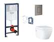 Grohe Rapid SL - Set předstěnové instalace, klozetu, sedátka SoftClose, tlačítka Skate Cosmopolitan a sady pro vhazování tablet,