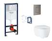 Grohe Rapid SL - Set předstěnové instalace, klozetu, sedátka SoftClose, tlačítka Skate Cosmopolitan a sady pro vhazování tablet,
