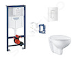 Grohe Rapid SL - Set předstěnové instalace, klozetu, sedátka SoftClose, tlačítka Skate Cosmopolitan a sady pro vhazování tablet,