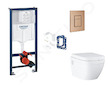 Grohe Rapid SL - Set předstěnové instalace, klozetu, sedátka SoftClose, tlačítka Skate Cosmopolitan a sady pro vhazování tablet,