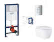 Grohe Rapid SL - Set předstěnové instalace, klozetu, sedátka SoftClose, tlačítka Skate Cosmopolitan a sady pro vhazování tablet,