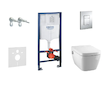 Grohe Rapid SL - Set předstěnové instalace, sprchovací toalety a sedátka Tece, tlačítka Skate Cosmo, Rimless, SoftClose, chrom 3