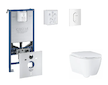 Grohe Rapid SLX - Set předstěnové instalace, klozetu, sedátka SoftClose a tlačítka Arena Cosmopolitan, alpská bílá SANI11BB3114
