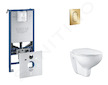 Grohe Rapid SLX - Set předstěnové instalace, klozetu, sedátka SoftClose a tlačítka Arena Cosmopolitan S, Cool Sunrise SANI11BB41