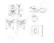 Grohe Rapid SLX - Set předstěnové instalace, klozetu, sedátka SoftClose a tlačítka Arena Cosmopolitan S, Cool Sunrise SANI11BB41