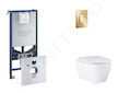 Grohe Rapid SLX - Set předstěnové instalace, klozetu, sedátka SoftClose a tlačítka Arena Cosmopolitan S, Cool Sunrise SANI11BB41