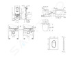 Grohe Rapid SLX - Set předstěnové instalace, klozetu, sedátka SoftClose a tlačítka Arena Cosmopolitan S, Triple Vortex, kartáčov
