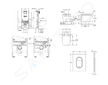 Grohe Rapid SLX - Set předstěnové instalace, klozetu, sedátka SoftClose a tlačítka Arena Cosmopolitan S, Triple Vortex, kartáčov