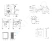 Grohe Rapid SLX - Set předstěnové instalace, klozetu, sedátka SoftClose a tlačítka Skate Cosmopolitan, alpská bílá SANI11BB3109
