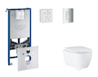 Grohe Rapid SLX - Set předstěnové instalace, klozetu, sedátka SoftClose a tlačítka Skate Cosmopolitan, chrom SANI11BB2110