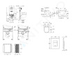 Grohe Rapid SLX - Set předstěnové instalace, klozetu, sedátka SoftClose a tlačítka Skate Cosmopolitan, Cool Sunrise SANI11BB4112