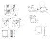 Grohe Rapid SLX - Set předstěnové instalace, klozetu, sedátka SoftClose a tlačítka Skate Cosmopolitan, kartáčovaný Hard Graphite