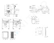 Grohe Rapid SLX - Set předstěnové instalace, klozetu, sedátka SoftClose a tlačítka Skate Cosmopolitan, matný chrom SANI11BB2108