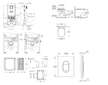 Grohe Rapid SLX - Set předstěnové instalace, klozetu, sedátka SoftClose, tlačítka Arena Cosmopolitan a sady pro vhazování tablet