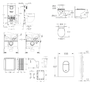 Grohe Rapid SLX - Set předstěnové instalace, klozetu, sedátka SoftClose, tlačítka Arena Cosmopolitan a sady pro vhazování tablet