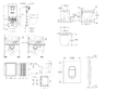 Grohe Rapid SLX - Set předstěnové instalace, klozetu, sedátka SoftClose, tlačítka Arena Cosmopolitan a sady pro vhazování tablet