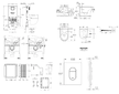 Grohe Rapid SLX - Set předstěnové instalace, klozetu, sedátka SoftClose, tlačítka Arena Cosmopolitan a sady pro vhazování tablet