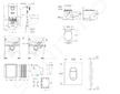 Grohe Rapid SLX - Set předstěnové instalace, klozetu, sedátka SoftClose, tlačítka Arena Cosmopolitan a sady pro vhazování tablet