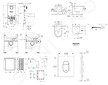 Grohe Rapid SLX - Set předstěnové instalace, klozetu, sedátka SoftClose, tlačítka Arena Cosmopolitan a sady pro vhazování tablet