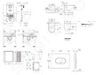 Grohe Rapid SLX - Set předstěnové instalace, klozetu, sedátka SoftClose, tlačítka Arena Cosmopolitan a sady pro vhazování tablet